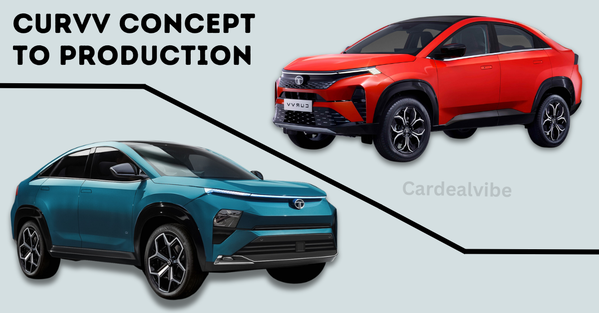 The Evolution Of The Tata Curvv And Curvv EV Exterior Designs From Concepts To Their Production-Specified Forms